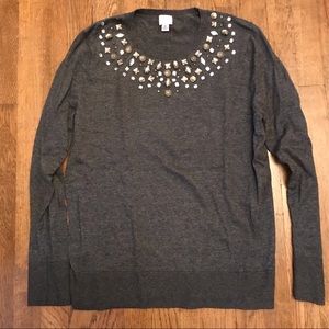 Bejeweled sweater